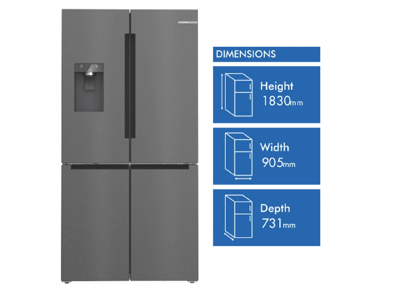 Bosch 574L Quad Door Refrigerator