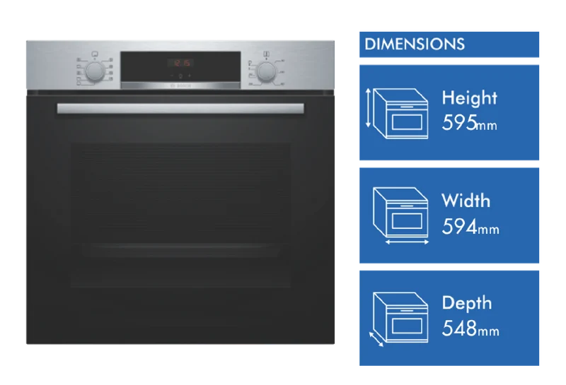 Bosch Series 4 60cm Multifunction Oven - Stainless Steel