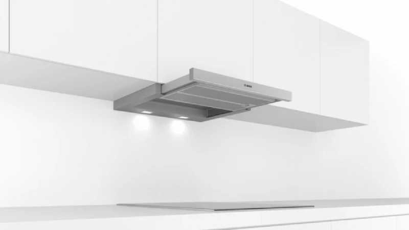 Bosch Series 4 60cm Slideout Rangehood, Silver Metallic