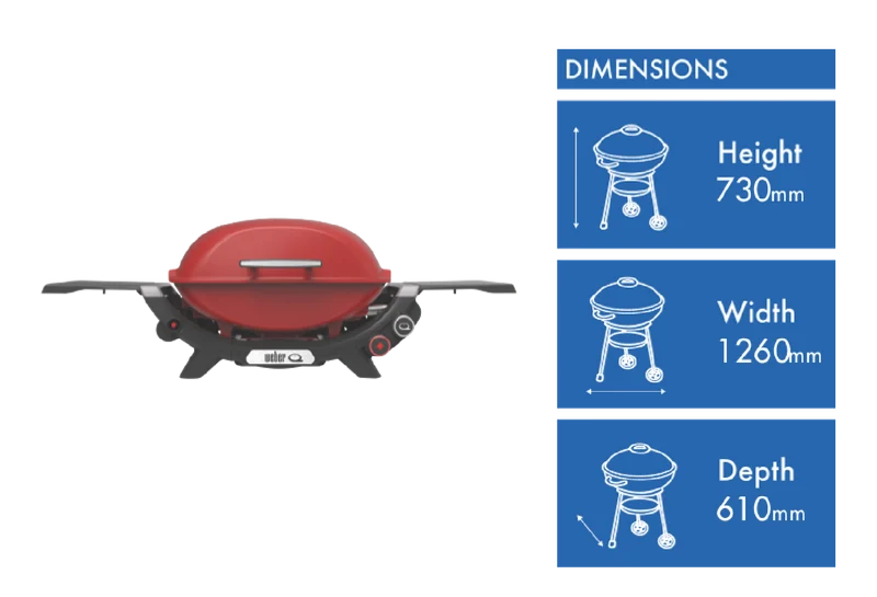 Weber Q 2600N+ LP Flame Red