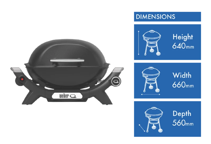 Weber Baby Q1000N LP Midnight Black