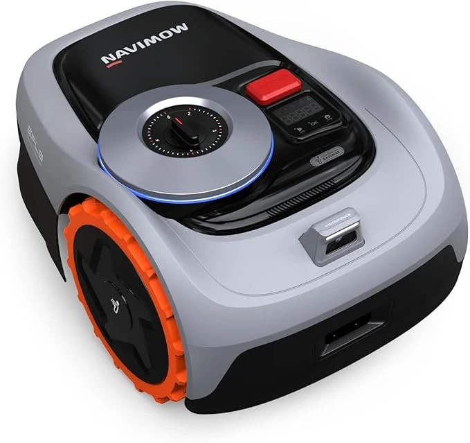 Segway Navimow i105N Robot Lawn Mower Perimeter Wire Free 1/8 Acre RTK+Vision Robotic Lawnmower, AI-Assisted Mapping, Virtual Boundary, APP Control, 58dB(A) Quiet, Multi-Zone