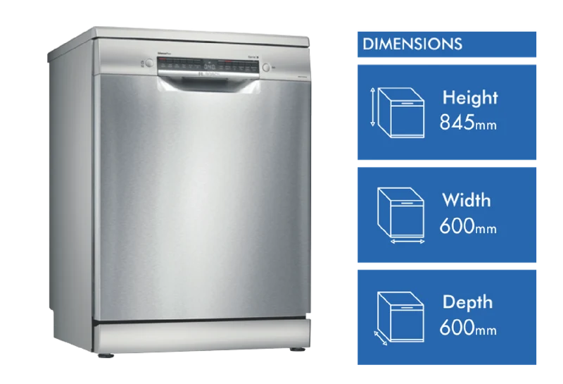 Bosch Series 6 Freestanding Dishwasher Stainless Steel