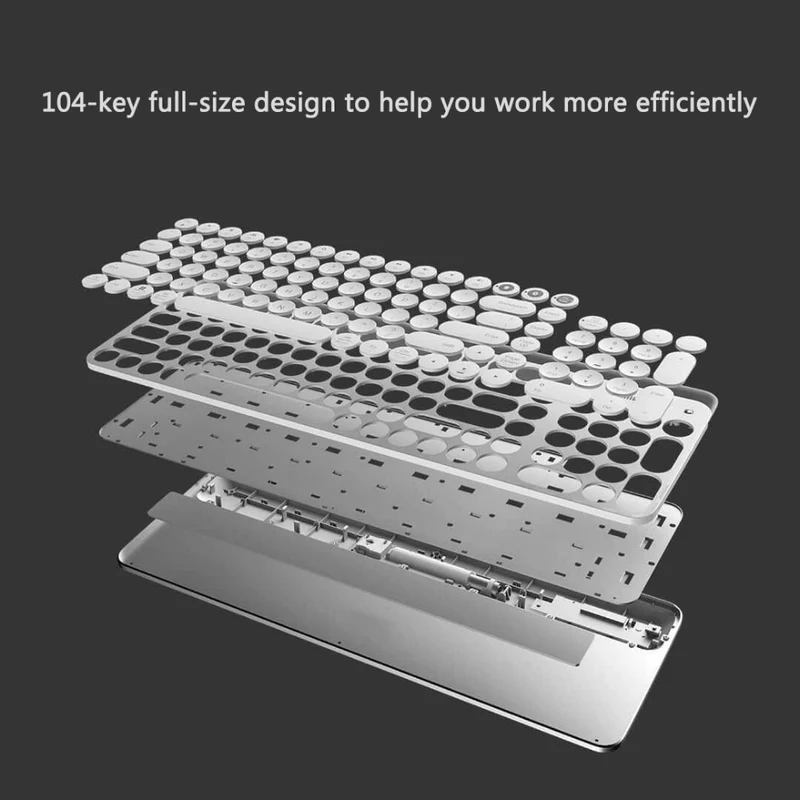 Xiaomi clavier Bluetooth dual mode 2.4GHz wireless 104 touches