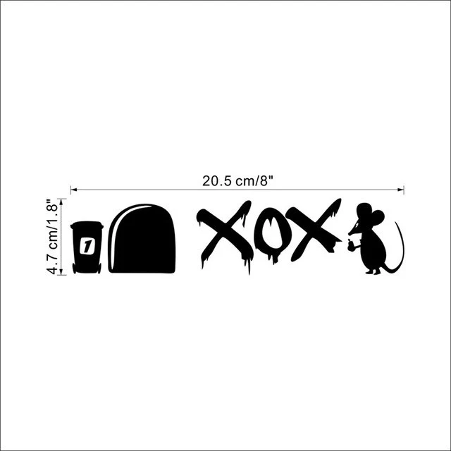 Stickers "funny mouse"