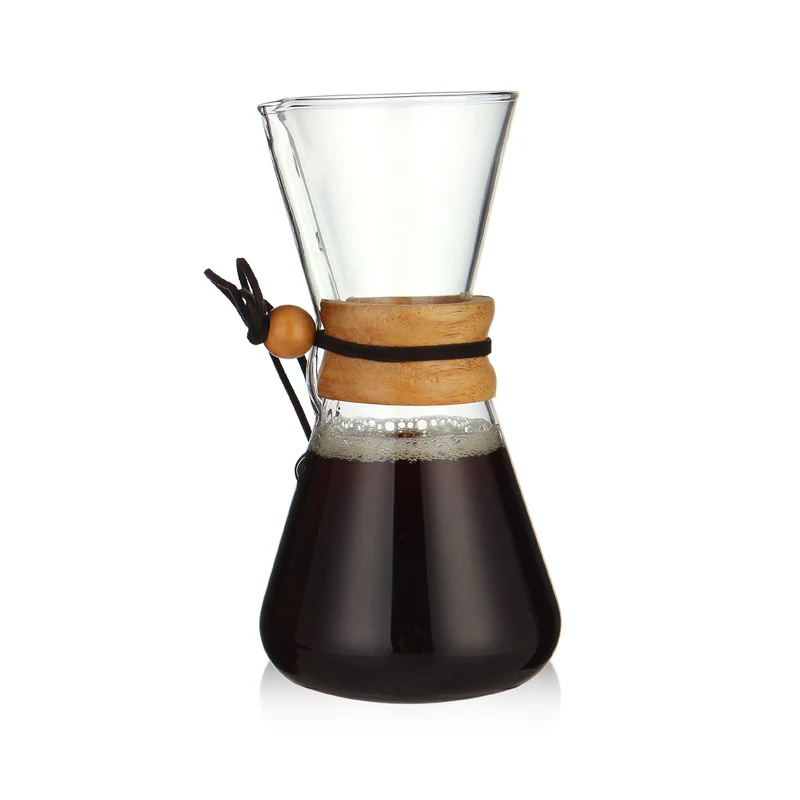 Glass Coffee Pot Dripper Moka Tea Maker Percolator Barista Tools Espresso Manual Kettle Teapot With Stainless Steel Infuser