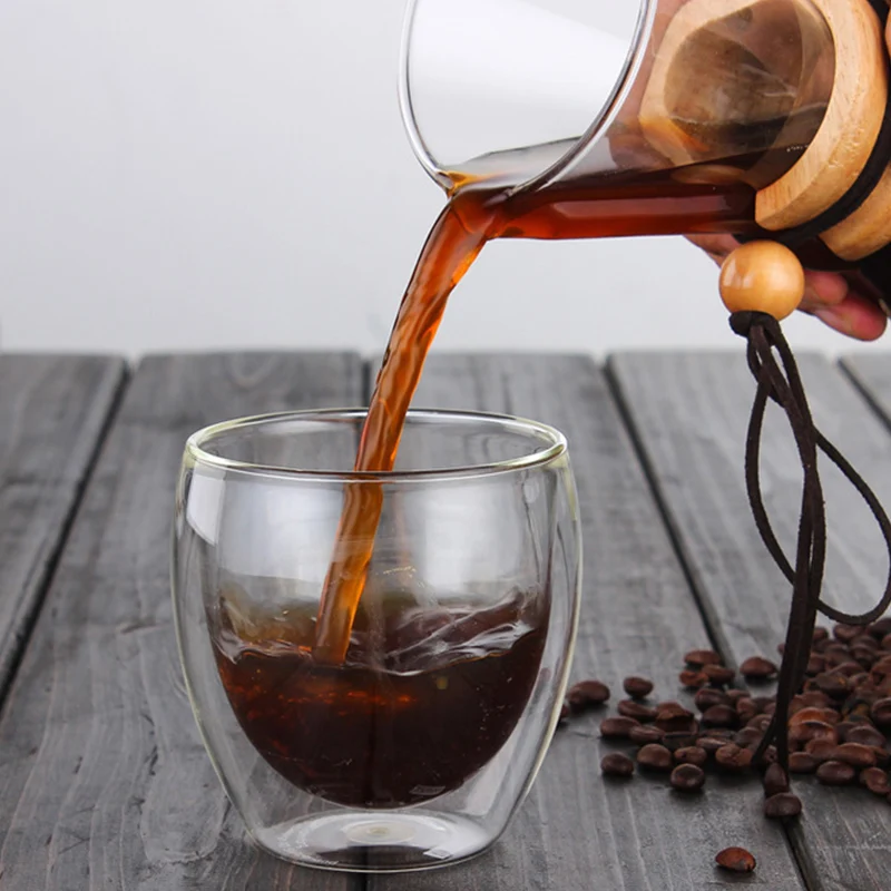 Glass Coffee Pot Dripper Moka Tea Maker Percolator Barista Tools Espresso Manual Kettle Teapot With Stainless Steel Infuser