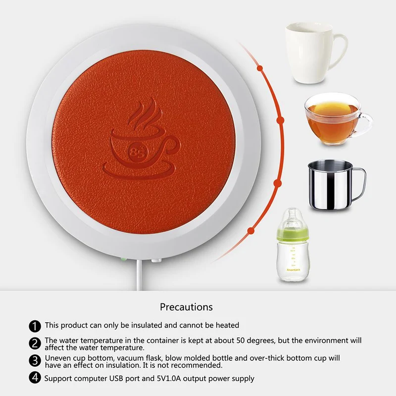 Réchauffeur de tasse USB de bureau