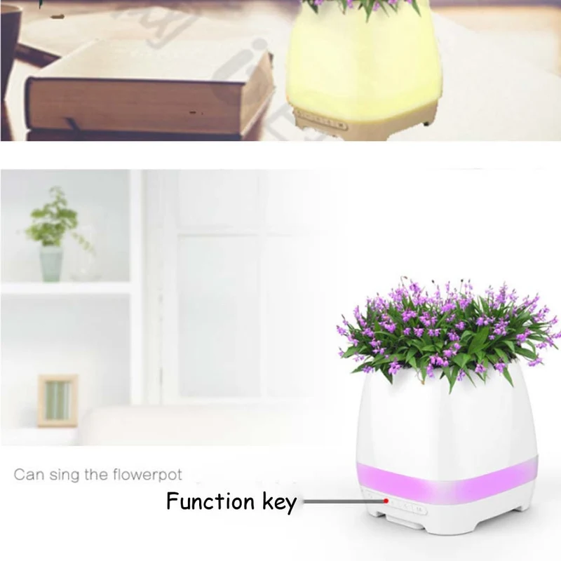 Pot de fleur Mini Bluetooth Speakers Wireless FM Radio