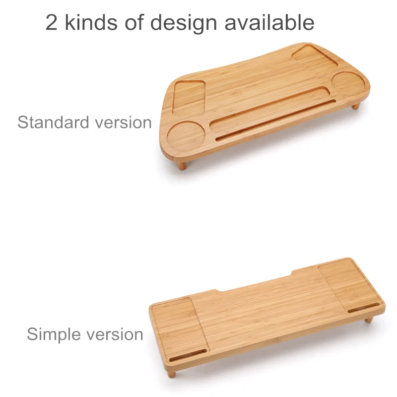 Support écran base et rangements en Bambou pour Telephone/Tasse/Plante