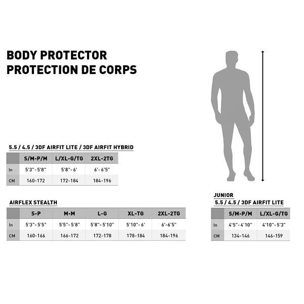 LEATT 3DF Airfit Hybrid Body Protector (406442)