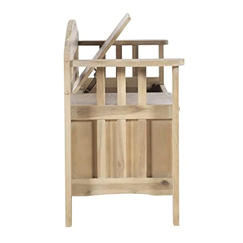 Linon Bench, Natural Wash