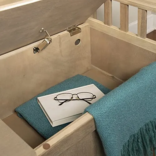 Linon Bench, Natural Wash