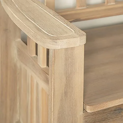 Linon Bench, Natural Wash