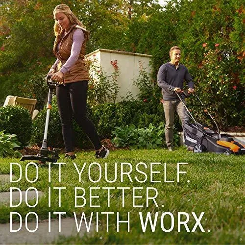 WORX WG512 Trivac 2.0 Electric 12-amp 3-in-1 Vacuum Blower/Mulcher/Vac, Black and Orange