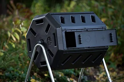 IM4000 Dual Chamber Tumbling Composter (Black)