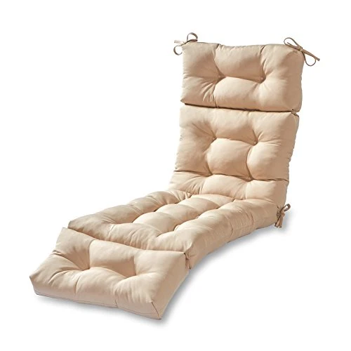 Greendale Home Fashions 72-inch Outdoor Chaise Lounge Cushion, Stone