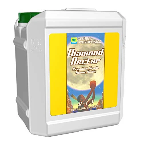 General Hydroponics HGC732170 Diamond Nectar 0-1-1 Premium Grade Humic Acid for Soil, Soilless Mixes, Coco & Hydroponics 2.5-Gallon