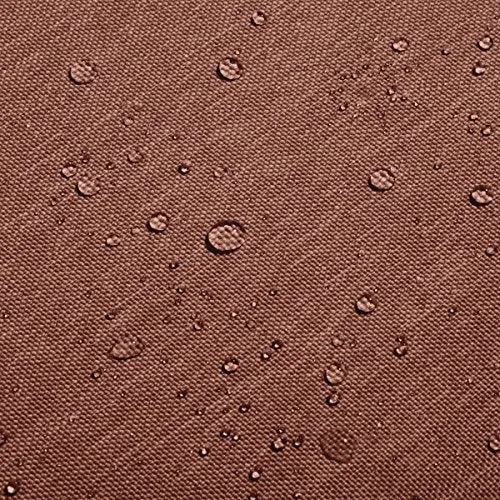 Classic Accessories Montlake Water-Resistant 21 x 21 x 5 Inch Square Outdoor Seat Cushion, Patio Furniture Chair Cushion, Heather Henna Red