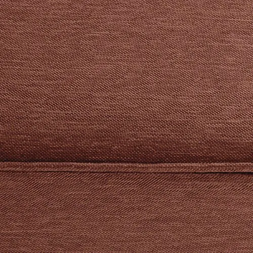 Classic Accessories Montlake Water-Resistant 21 x 21 x 5 Inch Square Outdoor Seat Cushion, Patio Furniture Chair Cushion, Heather Henna Red