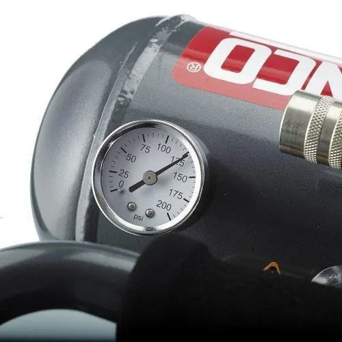 Senco PC1010 1-Horsepower Peak, 1/2 hp running 1-Gallon Compressor,Gray/Red
