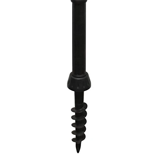 Gama Sonic GS-105S-G Baytown Ez Anchor Lamp, Post, Bright White LED, Black