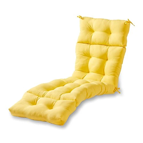 Greendale Home Fashions 72-Inch Indoor/Outdoor Chaise Lounger Cushion, Sunbeam
