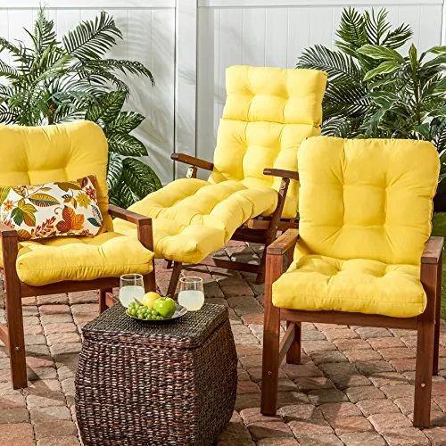 Greendale Home Fashions 72-Inch Indoor/Outdoor Chaise Lounger Cushion, Sunbeam