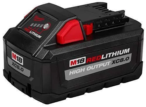 MILWAUKEE 48-11-1880 M18 REDLITHIUM HIGH OUTPUT 18v 8.0 Ah Lithium-Ion Battery Pack