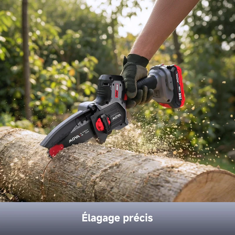 MOVA GC205 Scie d'élagage sans balais 20 V, 12 cm