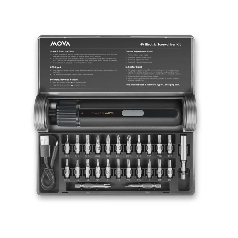 MOVA Tournevis électrique MSD008 4 V