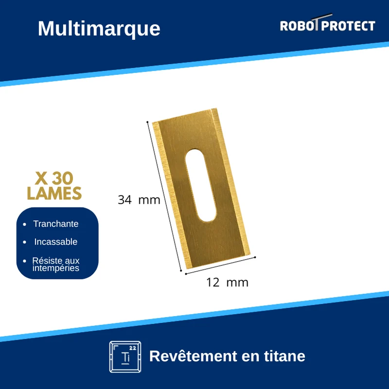 30 Lames robot tondeuse compatibles STIHL iMOW