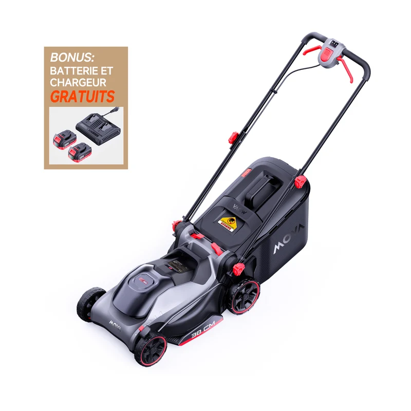 MOVA GL415 Tondeuse à gazon sans balais 40 V, 38 cm