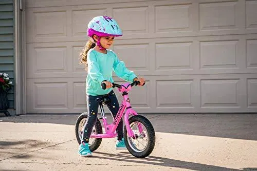 Schwinn Toddler Balance Bike, 12-Inch Wheels, Beginner Rider Training, Pink