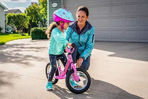 Schwinn Toddler Balance Bike, 12-Inch Wheels, Beginner Rider Training, Pink