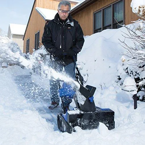 Snow Joe iON18SB-HYB 40-Volt iONMAX Hybrid Brushless Single Stage Snowblower Kit | 18-Inch | W/ 4.0-Ah Battery and Charger