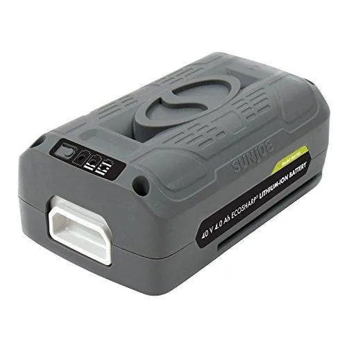 Snow Joe + Sun Joe iONMAX iBAT40 EcoSharp Lithium-Ion Battery | 40 Volt | 4.0 Ah