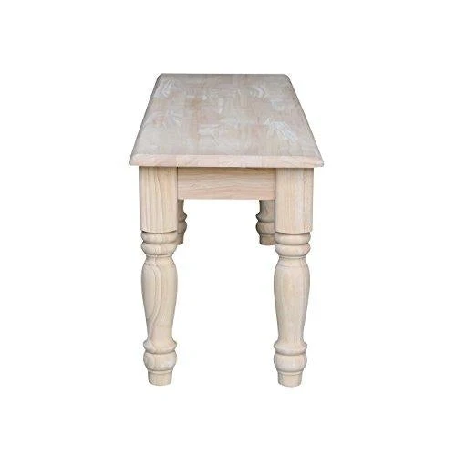 International Concepts Farmhouse Bench, Unfinished