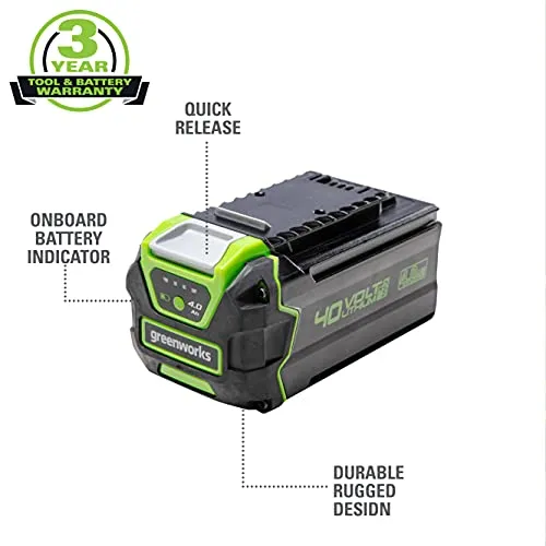 Greenworks 40V 4.0Ah Lithium-Ion Battery (Genuine Greenworks Battery)