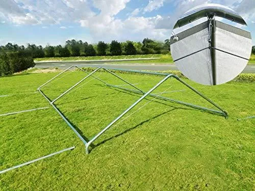Quictent 10X20ft Upgraded Heavy Duty Car Canopy Galvanized Frame Carport Outdoor Boat Shelter with 3 Reinforced Steel Cables