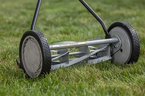 Great States 415-16 16-Inch 5-Blade Push Reel Lawn Mower, 16-Inch, 5-Blade, Silver