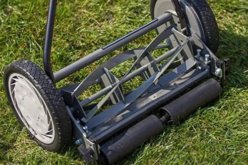 Great States 415-16 16-Inch 5-Blade Push Reel Lawn Mower, 16-Inch, 5-Blade, Silver