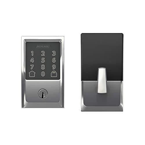 Schlage BE489WB CEN 625 Encode Deadbolt Smart Lock | WiFi Touchscreen Keypad, Bright Chrome