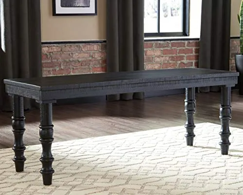 Signature Design by Ashley Dannerville Rustic Cotage Accent Bench, Antique Black