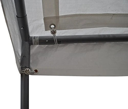 Caravan Canopy Domain 10 x 20 Foot Straight Leg Instant Canopy Tent Set, White