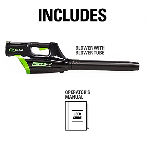 Greenworks Pro 80V 125 MPH - 500CFM Cordless Blower, Tool Only, GBL80320