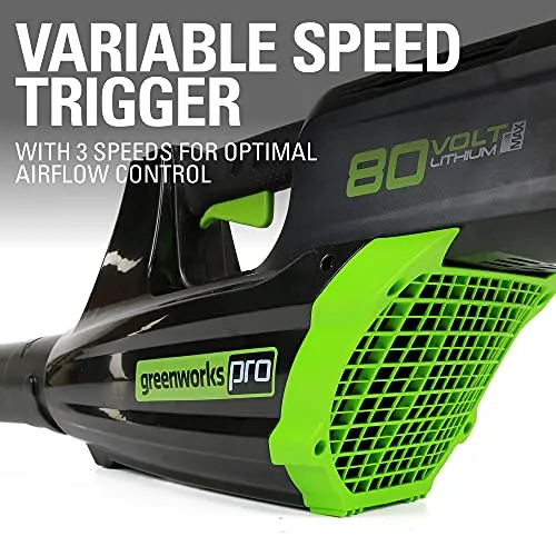 Greenworks Pro 80V 125 MPH - 500CFM Cordless Blower, Tool Only, GBL80320
