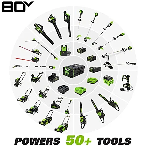 Greenworks Pro 80V 125 MPH - 500CFM Cordless Blower, Tool Only, GBL80320