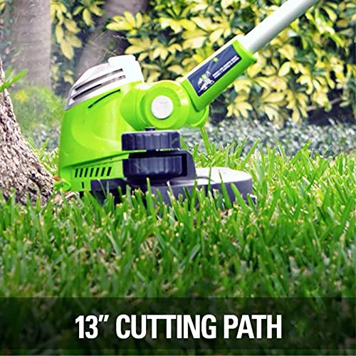 Greenworks 40V 13" Cordless String Trimmer / Edger, 2.0Ah Battery and Charger Included