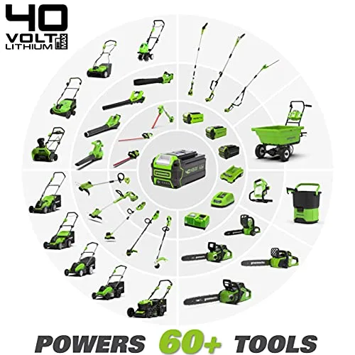 Greenworks 40V 13" Cordless String Trimmer / Edger, 2.0Ah Battery and Charger Included